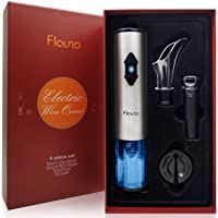 Flauno Sacacorchos Eléctrico- Automatico Abrelatas de Vino- Abridor Botellas de Vino con Corta Cápsulas- Vertedor de…